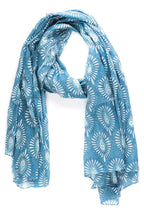 AQVA Printed Cotton Scarf for Women Stylish (Pista Pewter) | Head and Face Cover Scarf for Girls with 100% Cotton | Soft & Lightweight Scarves/Stoles for all Weather (72 x 43 in)