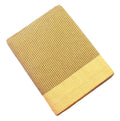 THARUNSHA ELITE Single Size Cotton Blanket/Solapur Chaddar/Cotton Bedsheet/Reversible Blanket Sandal (60x90 inches) Set of 1 (Yellow)-200 TC Kafalo