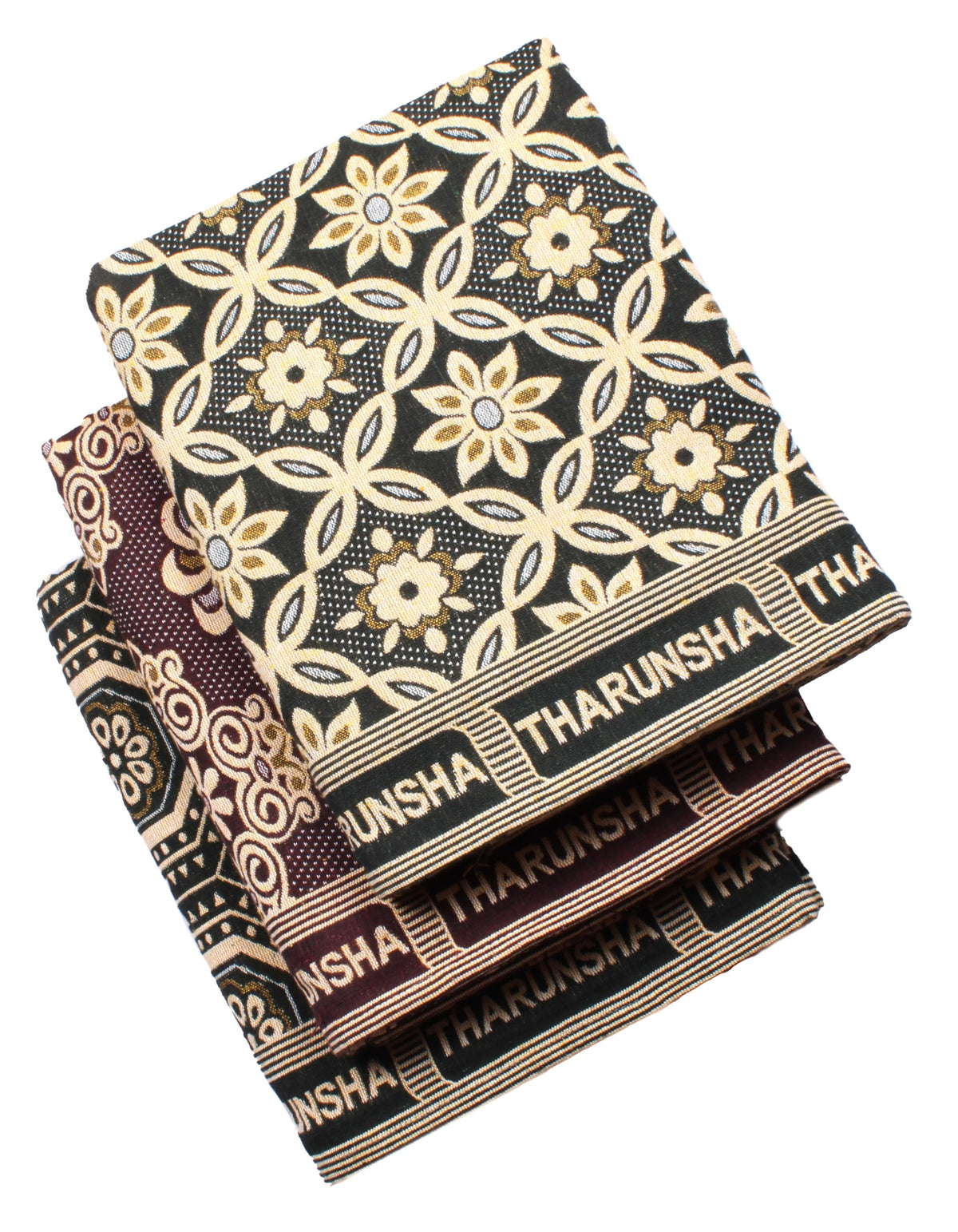 THARUNSHA ELITE 100% Single Size Solapur Cotton Chaddar / 100% Cotton Blanket/Reversible Blanket for Daily use (60x90 inches) Set of 3 Kafalo