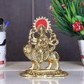 KridayKraft Durga Maa Murti,Shero vali ma Metal Statue for Navratri Pooja,Temple Pooja,Decor Your Home & Office,Religious Idol Gift Article,Showpiece Figurines...