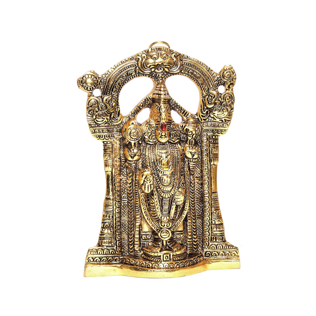 KridayKraft Tirupati Balaji Metal Statue/Murti,Sri Venkateswara Murti,Balaji Idol Statue for Pooja,Home,Office Walls Decor.