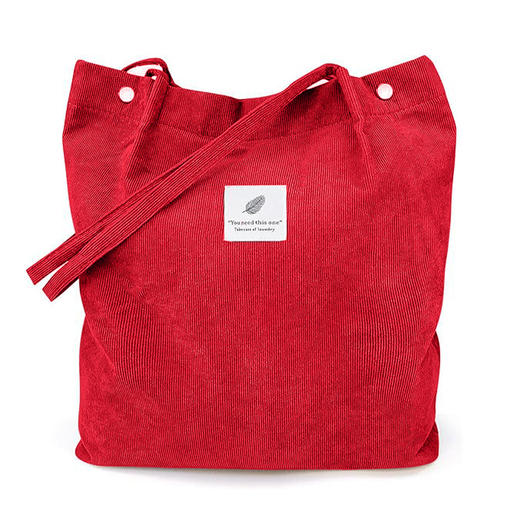Kraptick Tote Bags – Stylish Shoulder Tote Bag for Everyday Use For Women Compact Reusable Perfect as a Grocery Tote Bag, Shopping Bags for Grocery (Red)