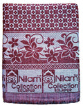 Nilam Collection Solapur Chaddar Cotton Blanket/Bed Sheet Single Bed Full Size Color- Red Pack of 1 (Size- 60X90 inch) Kafalo