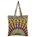 Ravaiyaa - Attitude is everything Cotton Shopping Bag Purse Bags Women Tote Shoulder Handbag (Blue Mandala Bag - 19)