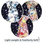 bratkrok WOMEN'S TRENDY FLORAL PRINTED RAYON SCARVES/STOLES MULTICOLOUR (PACK OF 3)