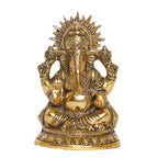 KridayKraft Ganesha Metal Statue,for Temple Pooja,Ganesha Idol Murti Decorative Your Home,Office & Religious Gift Article,Ganpati ji Sculpture Sowpiece Figurine...