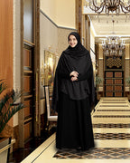 Mehar ULEMA DRIP DROP HIJAB (Off Black, Large)
