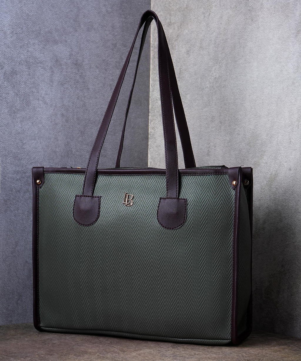 LEGAL BRIBE Textured Tote bag (Mehandi)
