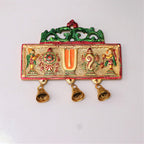 KridayKraft Wall Hanging Tirupati Balaji Symbol Shankh Chakra Tilak with Hanuman ji and garud Statue Gold Plating Antique Decorative for Home & Office Table Showpiece Figurines