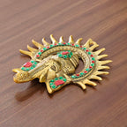Metal Ganesha ji Statue,Ganpati Wall Hanging Sculpture Lord Ganesh Idol Lucky Feng Shui Wall Decor Your Home, Office,Religious Gift Article