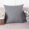 Khooti Jute Cushion Cover | 20x20 | Light Grey | Set of 1 | Throw Pillow Cover for Couches, Chairs, Sofas, Beds, Coffee Tables, Living Rooms, Bedrooms, Modern Boho Design