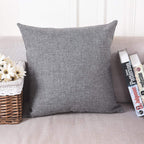 Khooti Jute Cushion Cover | 28x28 | Light Grey | Set of 2 | Throw Pillow Cover for Couches, Chairs, Sofas, Beds, Coffee Tables, Living Rooms, Bedrooms, Modern Boho Design