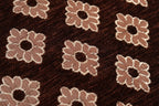 DECOMIZER Jacquard Geomteric Cushion Covers 16 Inch X 16 Inch Set Of 5 Ethnic Motifs 240 TC Cushion Covers,Design- Diamond,Color- Coffee