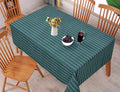 CRAZYWEAVES Cotton Durable Machine Washable Rectangular Dining Table Cloth for Dinning Table (62 X 62, Green Dobby) Kafalo