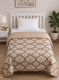 Mafatlal Sparsh Dohar Single Bed, 150 GSM Pure Cotton Malmal, Reversible AC Blanket Single, Soft & Breathable Lightweight Cotton Blanket, 152 x 228 cm, Kafalo