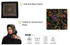 KETKAR female Women's Acrylic Blend Wome Scarf For Winter, Cozy Warm For Winter_Pack Of 1,Black