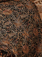 Pashmoda Women Shaguft Wool Blend Nalki Embroidered Stole, Shawl and Wrap, Luxury Pashmina Evening Wrap (Size: 71X203 CM)