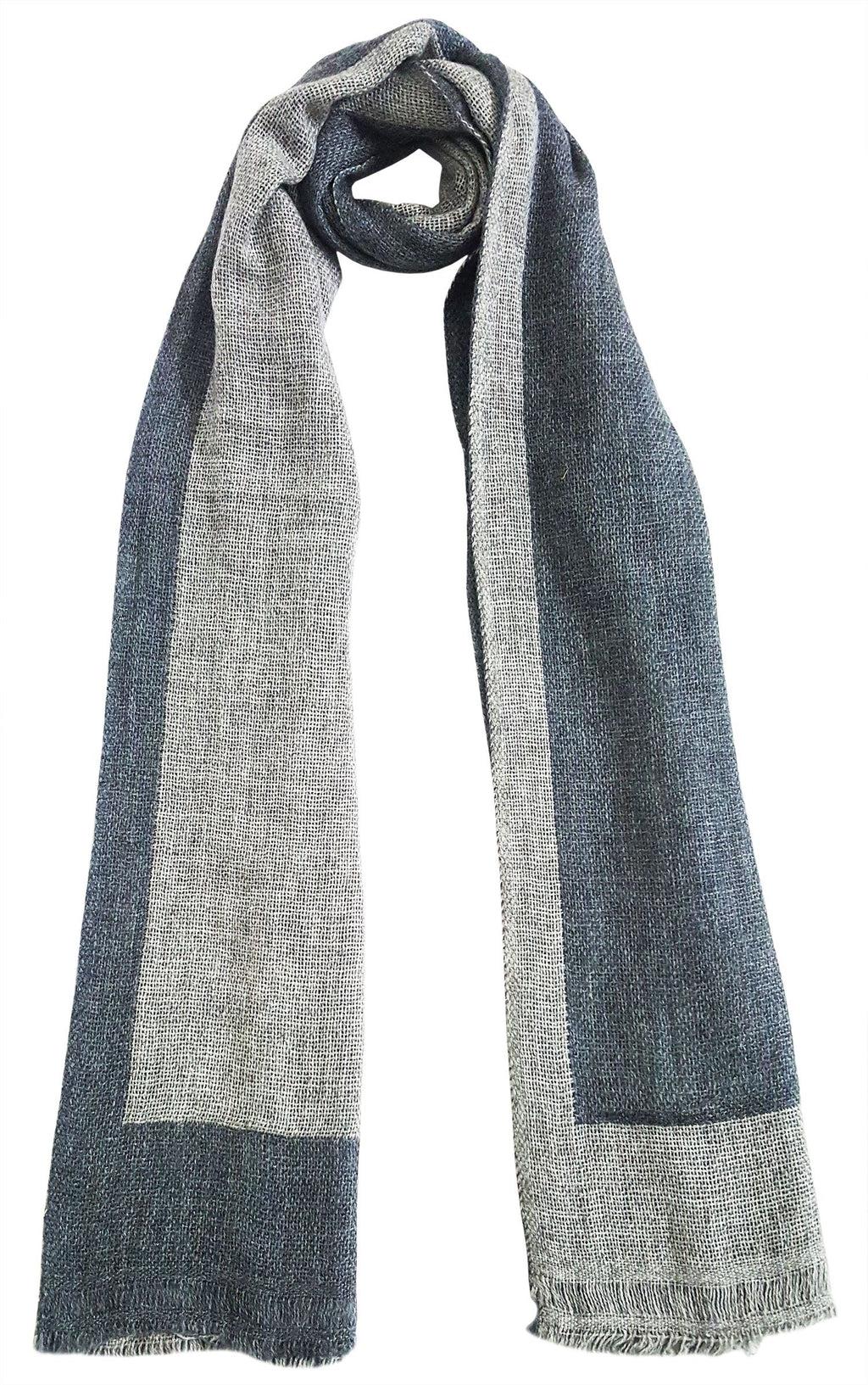 Mehrunnisa Handcrafted Reversible Cashmere 100% Pure Wool Muffler – Unisex