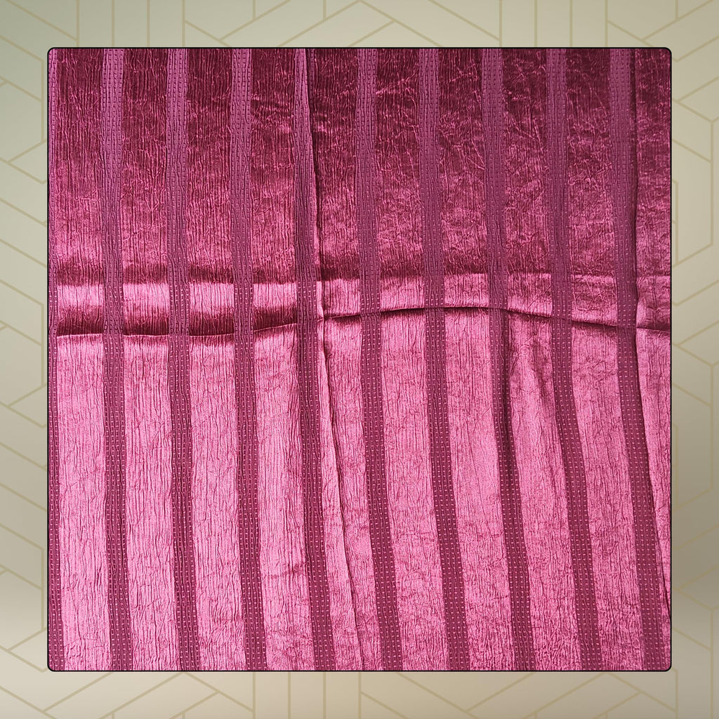 FAHABO Scarf Woman Premium Self-Woven Satin Silk Scarves | Hijab Scarf | Headscarf | Neck Scarf | Stoles | Wraps (Burnt Maroon)