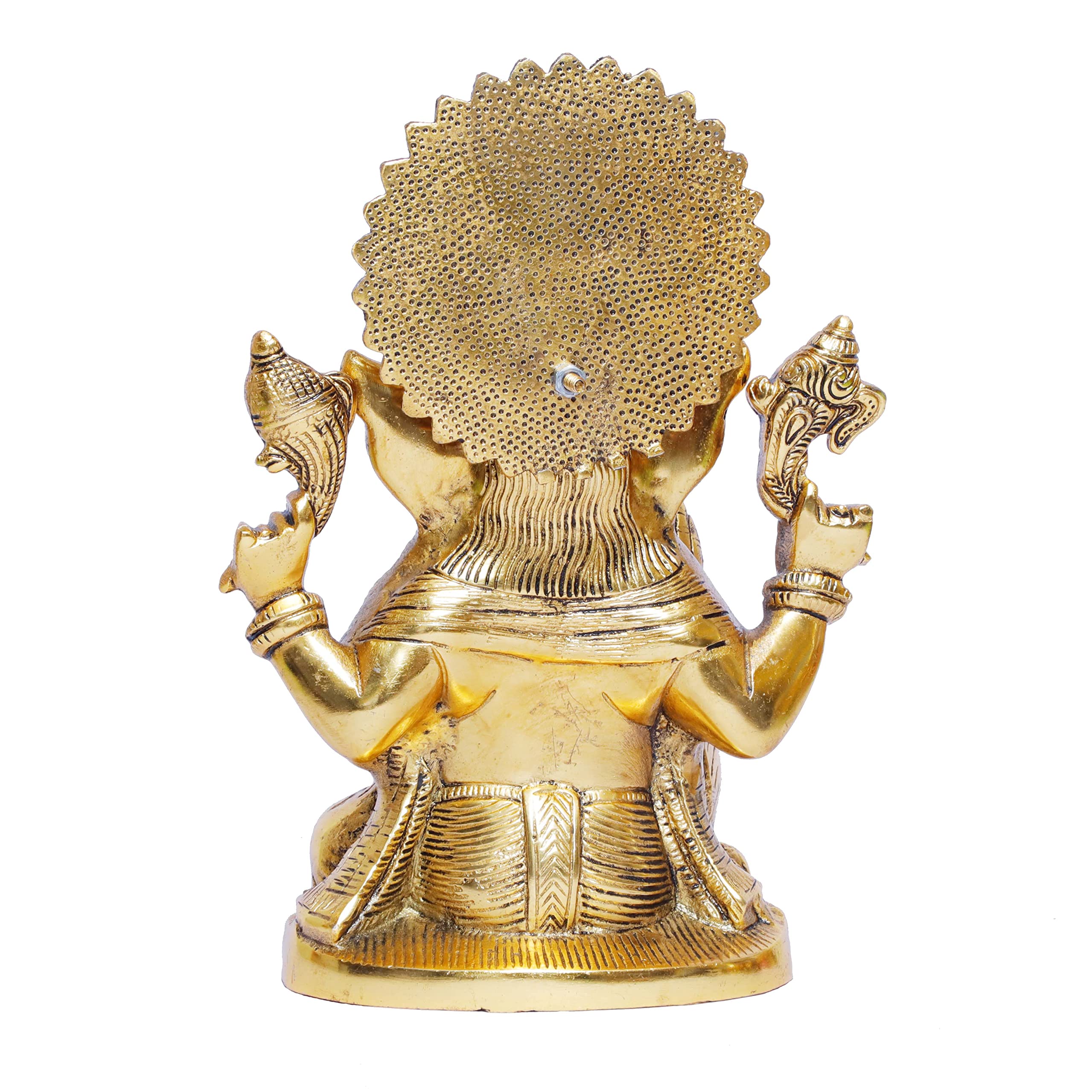 KridayKraft Ganesha Metal Statue/Murti for Pooja & Home,Office Décor,Ganesh Idol,Religious Decorative Showpiece & Gifting Article...