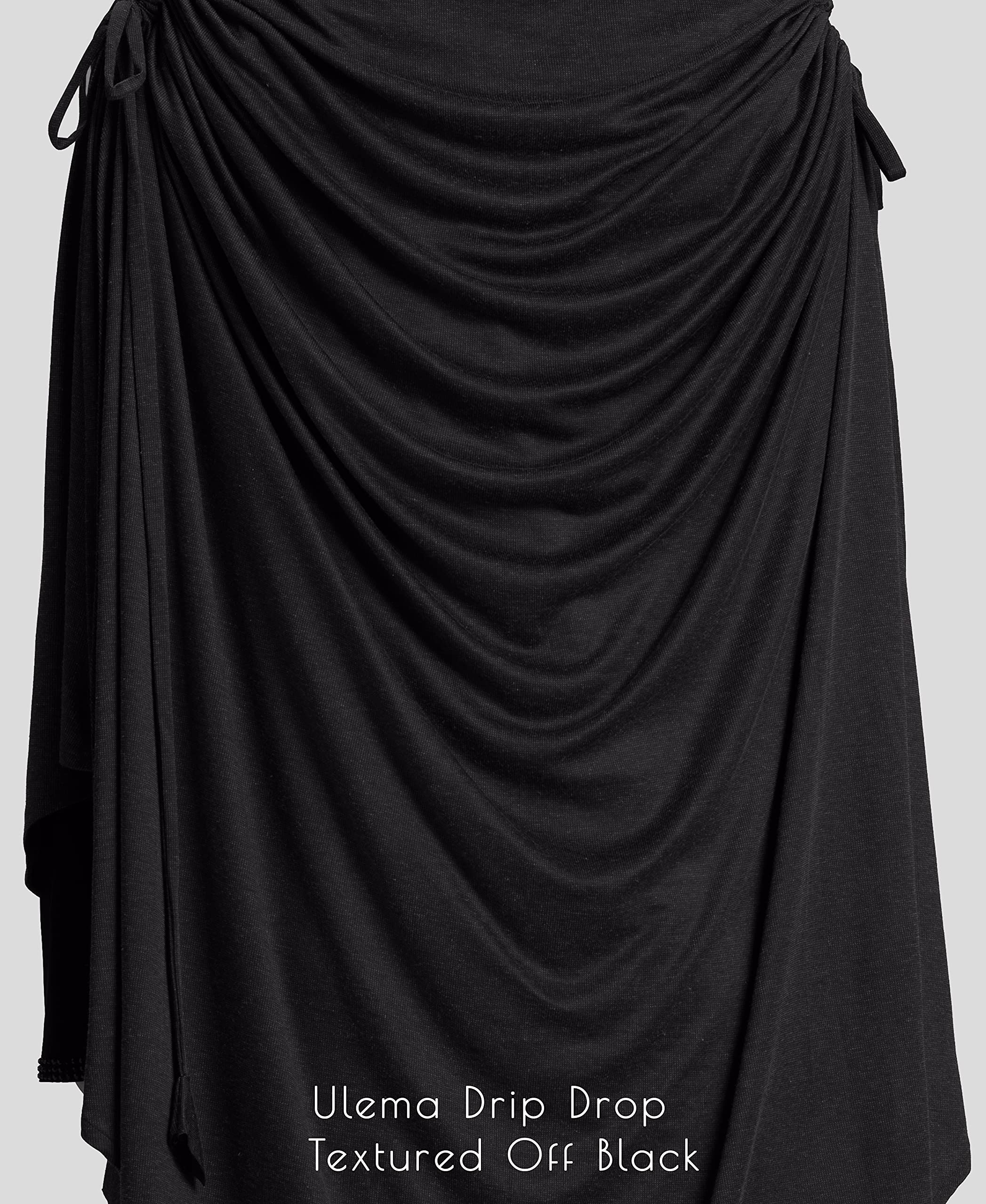 Mehar ULEMA DRIP DROP HIJAB (Off Black, XX-Large)