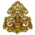 Svarup Brass Ganesh Diya with 6 Slots: Ideal for Aarti, Puja Room, Wall Hanging, Home Decor, Gift, Deepak, Oil Lamp, Showpiece, Feng Shui, and Diwali
