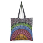 Ravaiyaa - Attitude is everything Cotton Shopping Bag Purse Bags Women Tote Shoulder Handbag (Hand Painted Bag - 14)