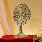 BEHOMA 100% Pure Brass Kalpvriksh Tree with Birds Set - 7 inch