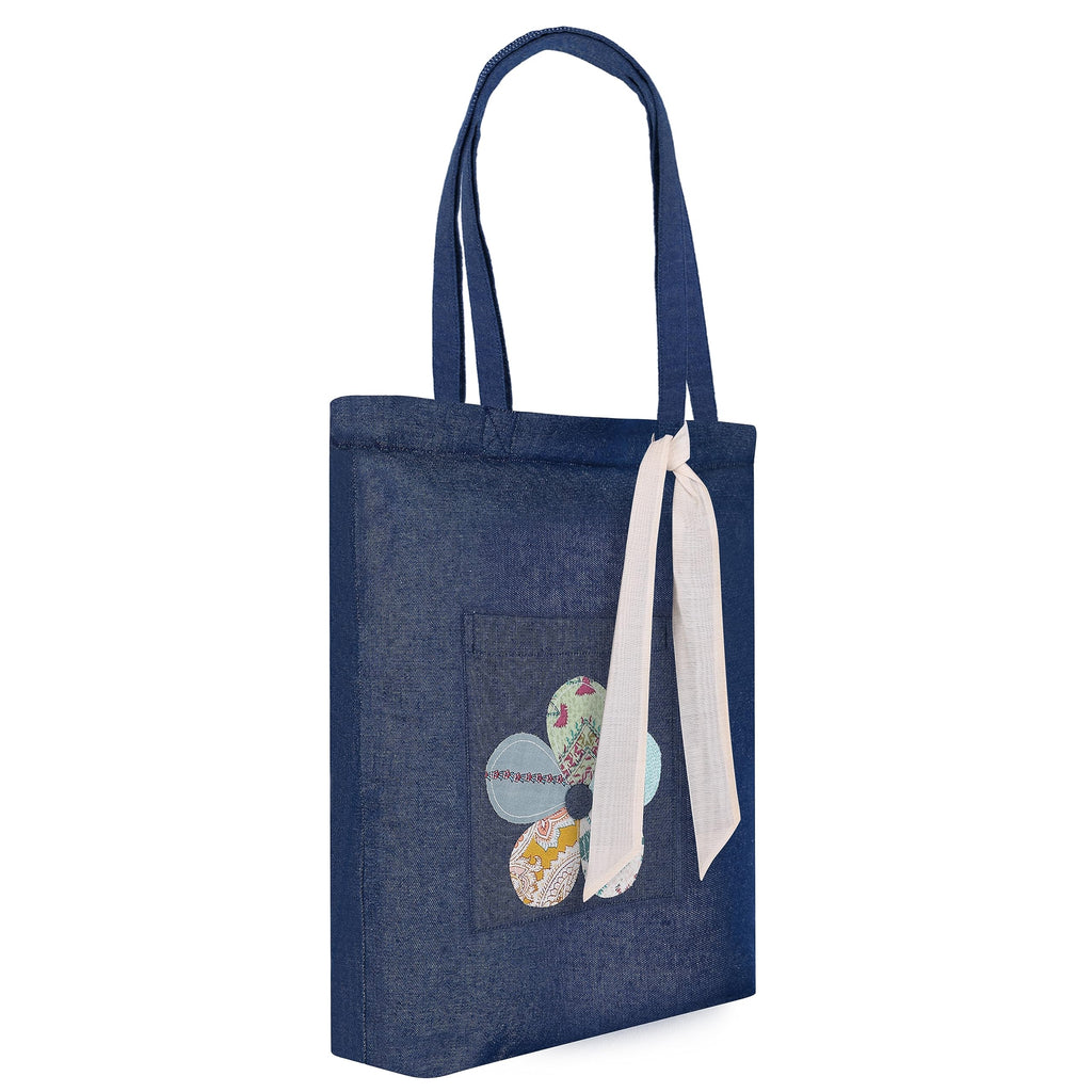 MASQ by Q-One Cute Genes Foldable Reusable Tote Bag for Women with Zip | College Bag for Girls | 100% Organic Canvas Tote for Shopping, Travel & Beach | Multi-Purpose Sturdy Bag with 15kg Capacity