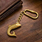 DSH Brass Fish Key chain for Car, Bike, Cycle, For Home Decor Gifting Item