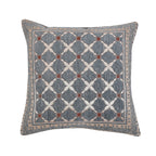 DECOMIZER Jacquard Geomteric Cushion Covers 16 inch x 16 inch Set of 2 Ethnic Motifs Cushion Covers,Design- Criss-Cross,Color- Grey