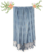 Chandwasia Viscose Scarf, scarves, stole & Shawl Batik Design for Men & Women for Summer & Winters | Self Batik Design May Vary (Silver)