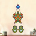 Artvibes Sea Turtle Nazar Battu Wall Hanging for Home Entrance | Evil Eye MDF Decorative Wall Art | Positive Energy Vastu Decor for Living Room | Bedroom | Office & Main Door | Gift Item (WH_8544N)
