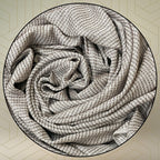 FAHABO Shimmer Woven Cotton Blend Scarf for Women – Lightweight Hijab & Stole Wrap | 73 x 29 Inches (Brown)