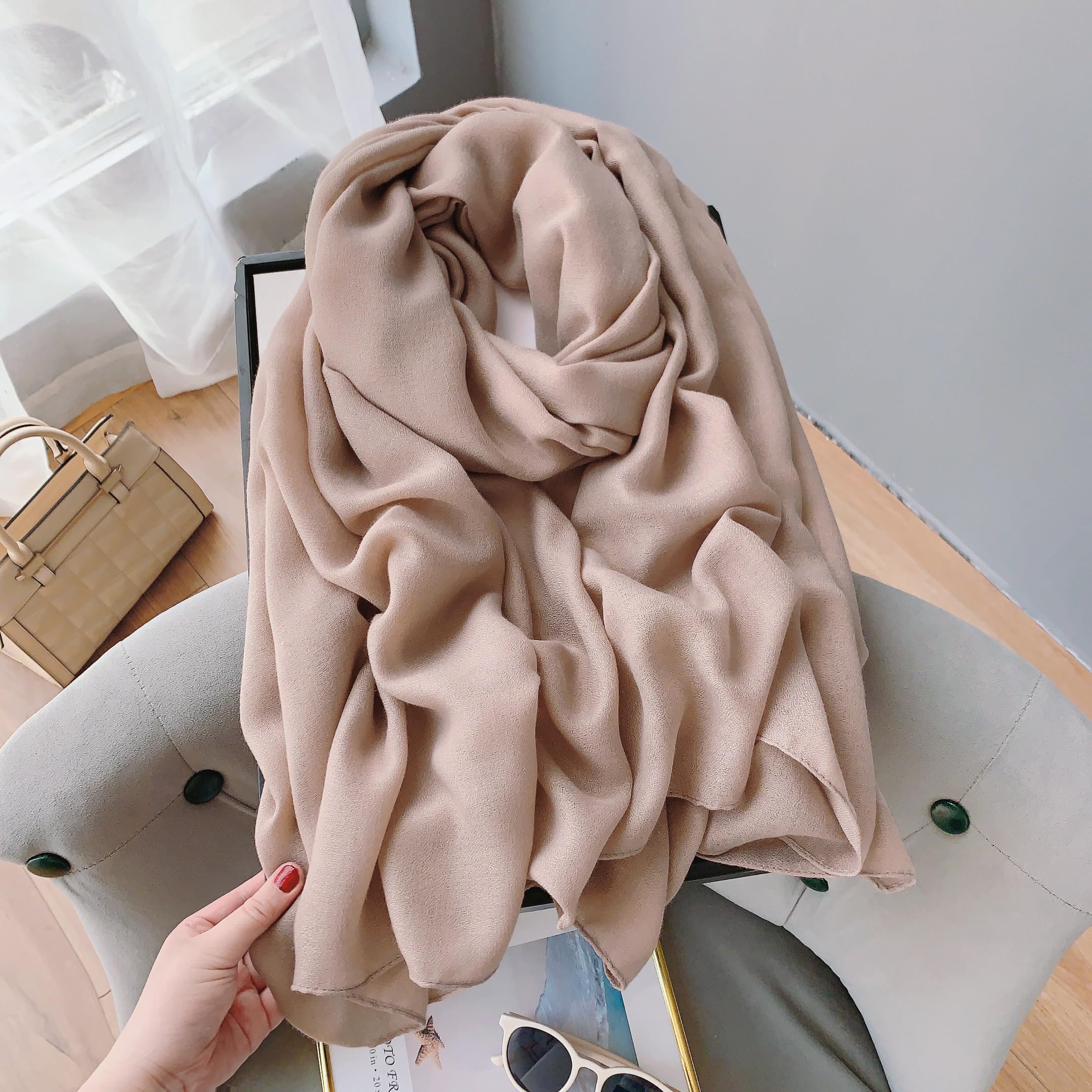 CrossKulture Viscose Scarf for Women | Long, Stylish, Lightweight Stole | Neck Scarf, Hair Scarf, Head Scarf for Girls | Womens Accessories & Apparel