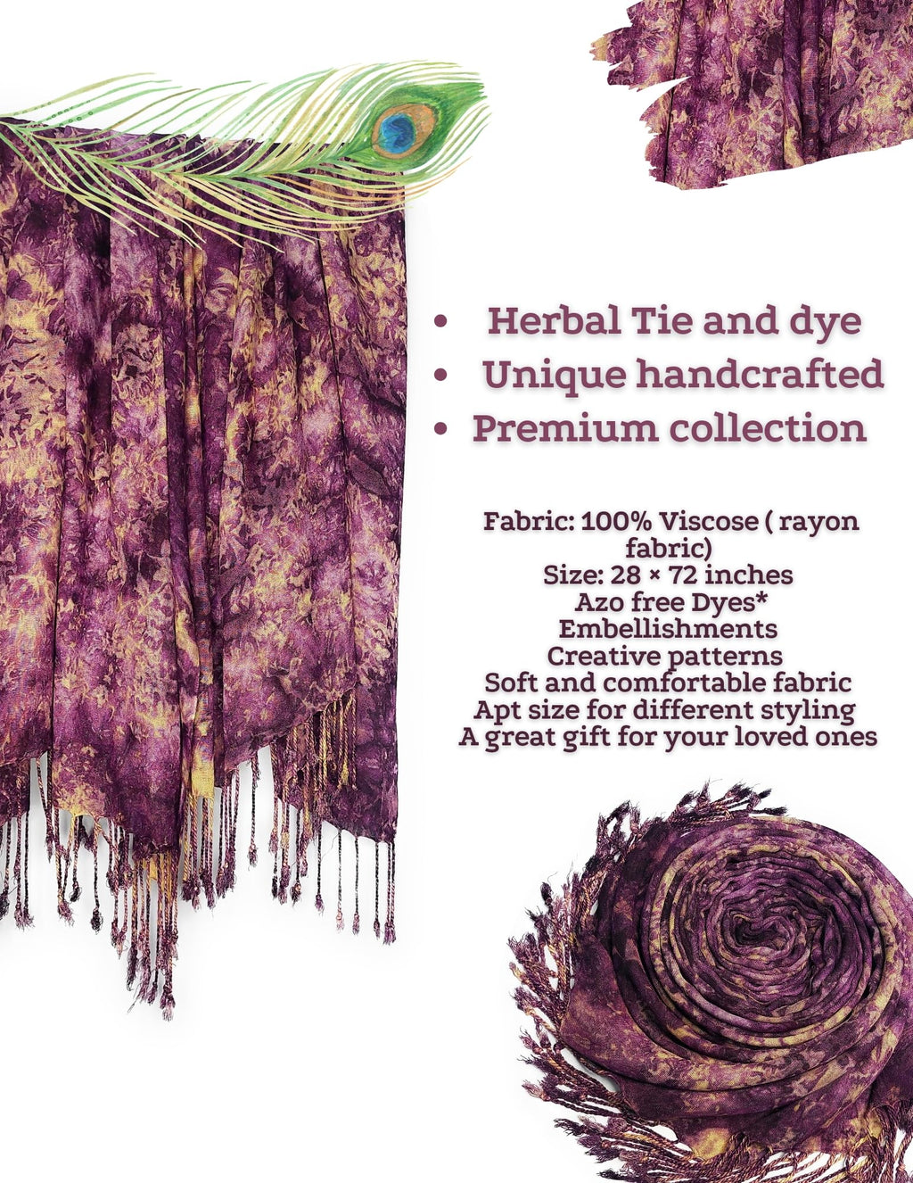 Chandwasia scarves, Viscose Rayon Fabric stole & Shawl || Scarf STOLE for Girls/Ladies/Women/Men for Summer & Winters_STOLE_Sep_05_D15