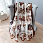 CrossKulture Offwhite Beige Brown Viscose Scarf | Lightweight & Long Stole - Stylish Design | Neck & Head Scarf for Women & Girls | All Season Accessory