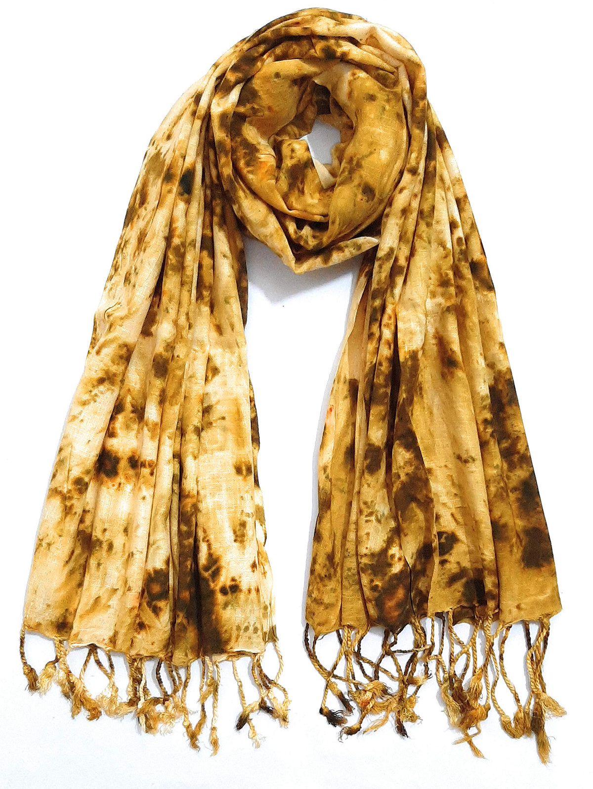 Chandwasia Rayon Scarf for Men & Women | Lightweight Batik Design Stole, Shawl & Wrap | Soft & Breathable Fabric | All-Season Summer & Winter Wear (28 x 72 Inches)