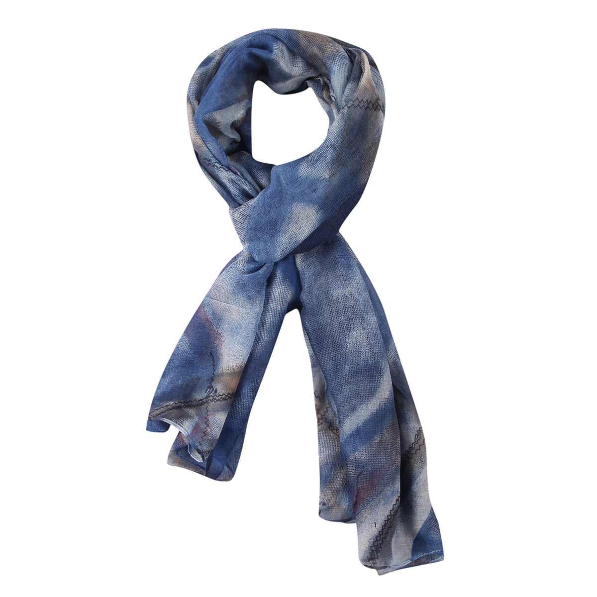 FabSeasons Gray Cotton Abstract Printed Scarf, Scarves, Stole and Shawl