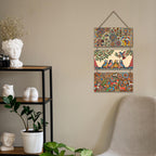 Artvibes Traditional Indian Folk Art Wooden Art Decoration Item for Home | Modern Decoration Items | Living Room | Bedroom | Office | Artwork | Wall Poster | Handcrafted | Gift Items (WH_9449N)