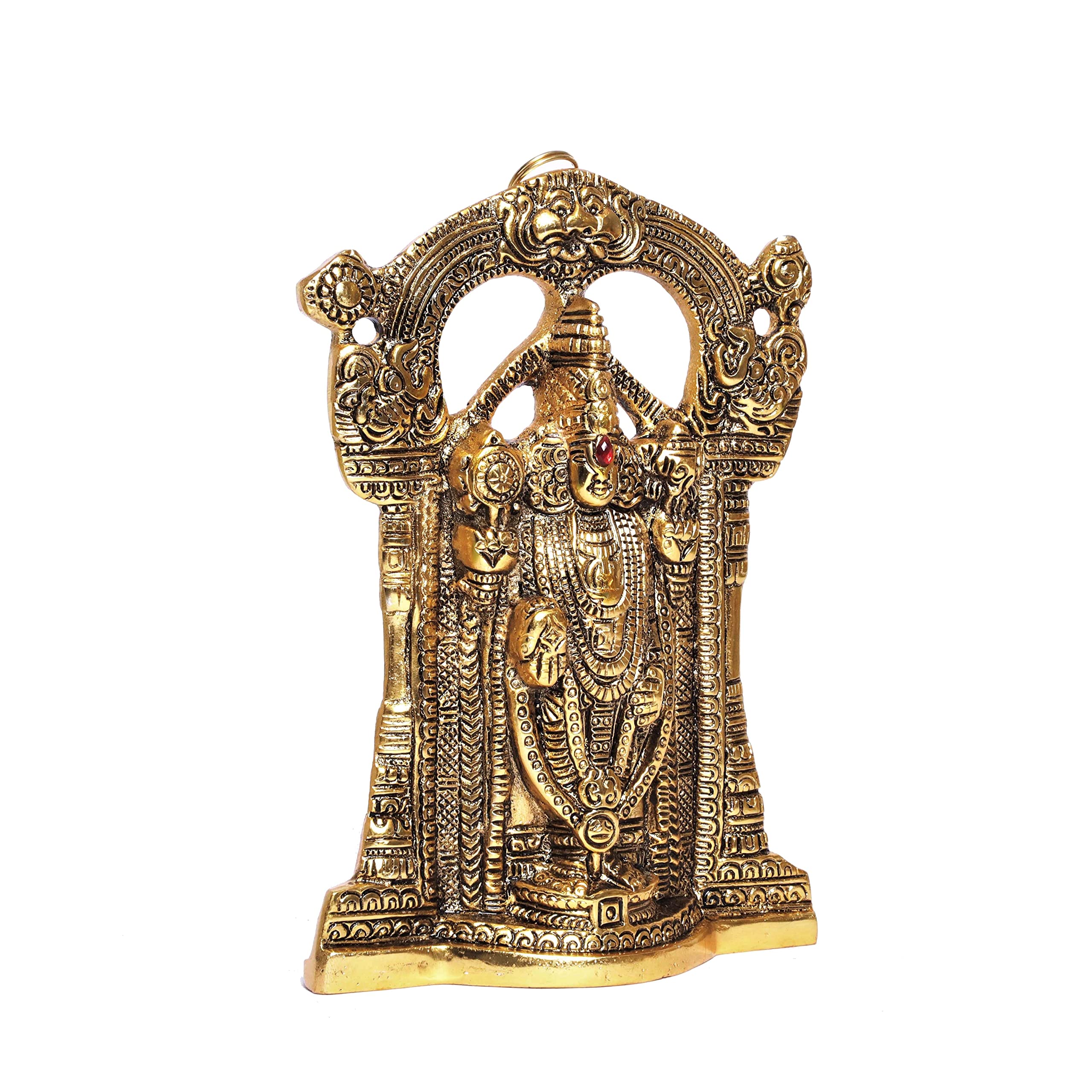 KridayKraft Tirupati Balaji Metal Statue/Murti,Sri Venkateswara Murti,Balaji Idol Statue for Pooja,Home,Office Walls Decor.