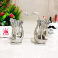 KridayKraft Metal Swan (Duck) Silver Spoon Stand for Dining Table Spoon Set with Stand/Decorative Spoon Rest Showpiece Item for Dining Table...