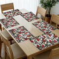 PRAKARTIK BY INDUARTS Dining Table Mats Set of 6 - Bird Red Green Christmas Theme,Digital Print, Washable, Indoor/Outdoor, Heat-Proof, Wipe & Clean (47X33 cm) Red & Green Kafalo