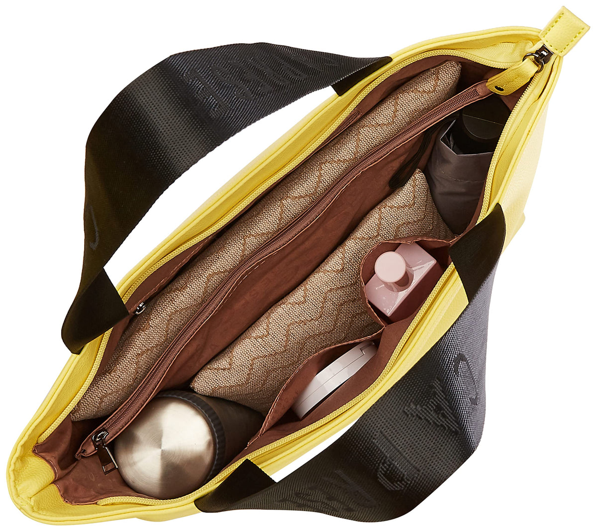 Caprese Macy Women's Tote Large Yellow & Black