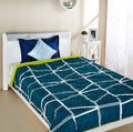 A Brand New - Solimo Microfibre Quilt AC Blanket, 120 GSM, Green, Double (Winsome Waves, 230 x 254 cm) Kafalo