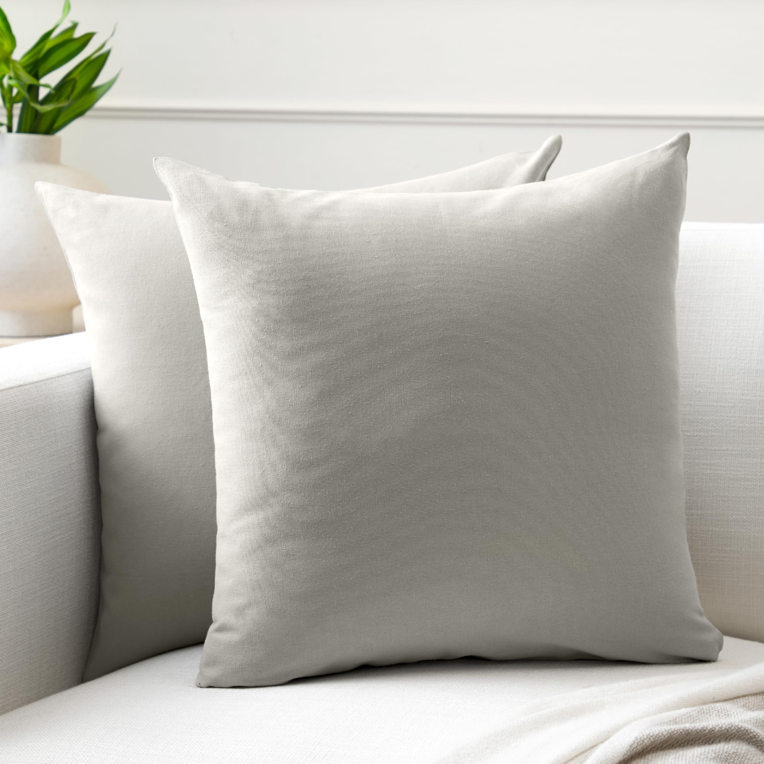 Encasa XO Cushion Covers, No Inserts, Cotton Throw Pillow Cases