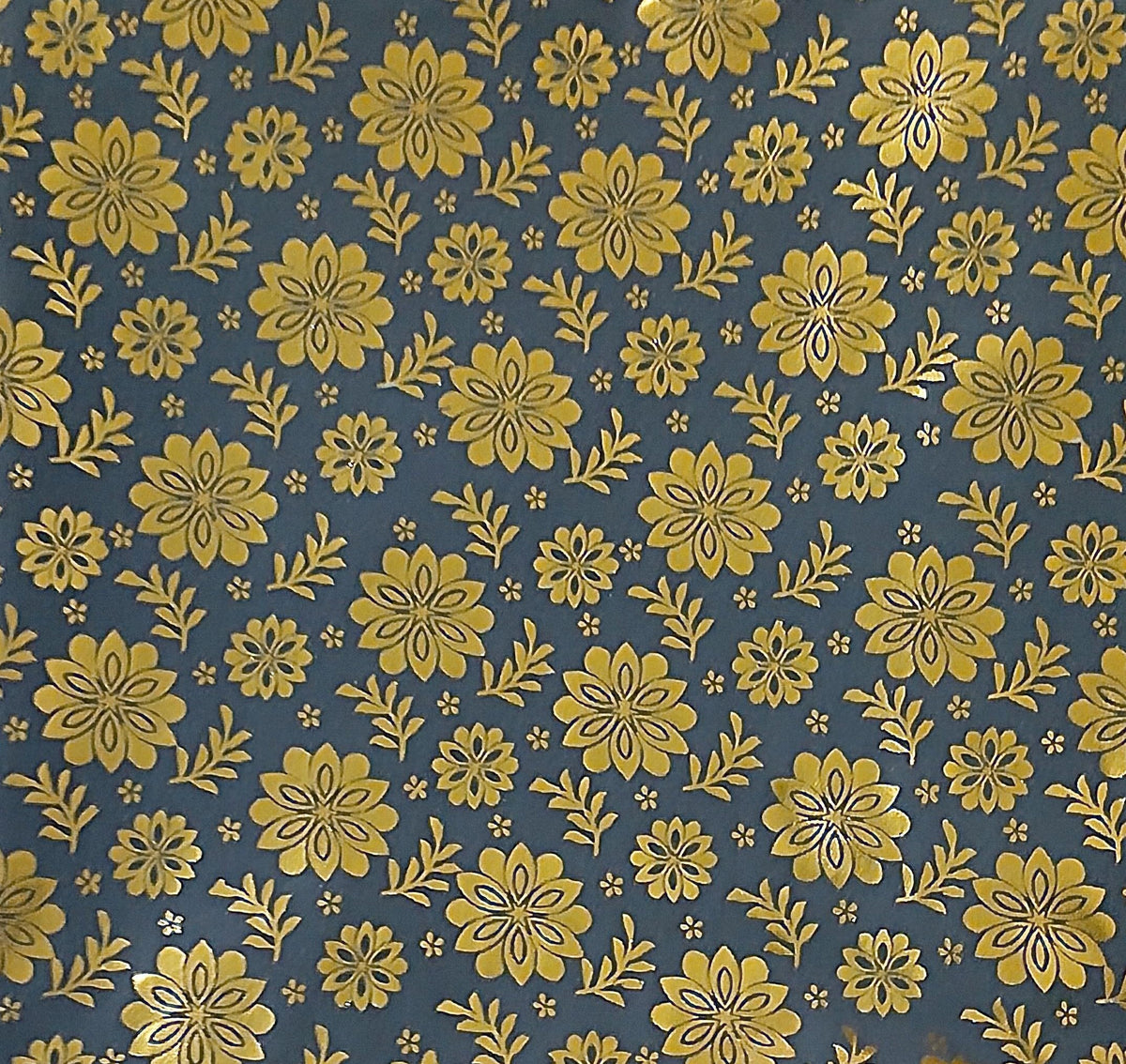 Lakshmi Maa Collection's Rumala Sahib Double Set Gray Golden with Beautiful gota (4 PEC.)