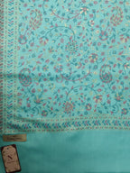 Naureen Women Faux Pashmina Kani Stole with Floral Motifs and Zari Accents, Soft and Lightweight, For Summer and Winter, 28x80 inch
