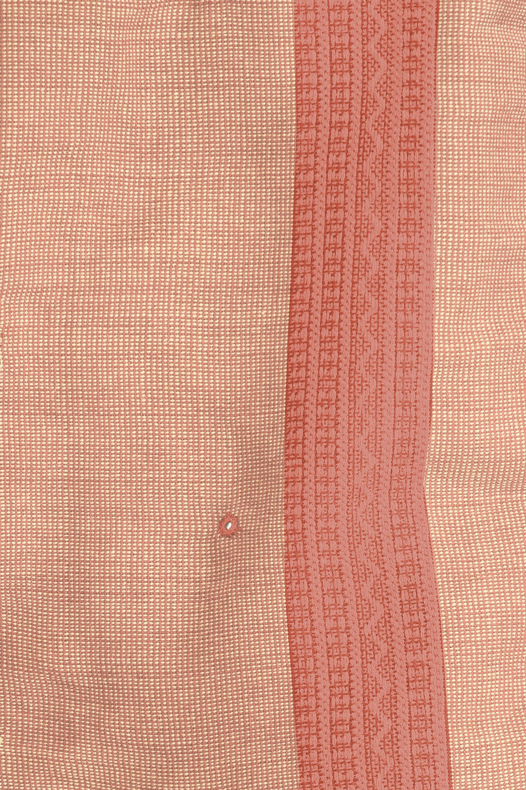 Exotic India Men's Kutch with Woven Border and Embroidered Mirrors Pure Wool Shawl (SWI77--pink-sand)