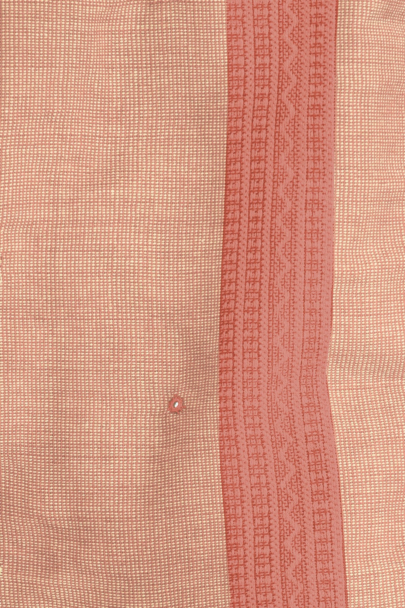 Exotic India Men's Kutch with Woven Border and Embroidered Mirrors Pure Wool Shawl (SWI77--pink-sand)